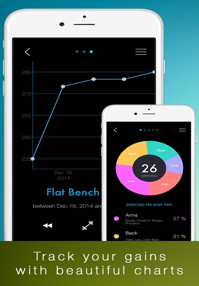 Fititude - Cardio, Workout, Exercise tracker and full log with music player for fitness and training screenshot 4