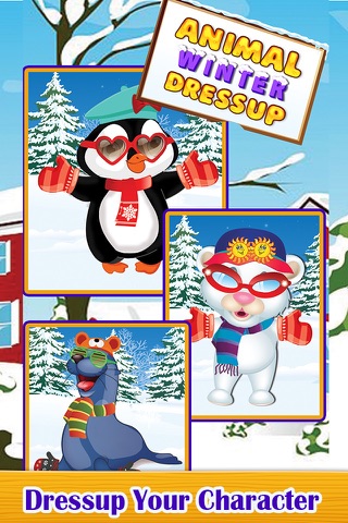 Animal Winter Dress up - Fun Makeover Games for Children screenshot 4