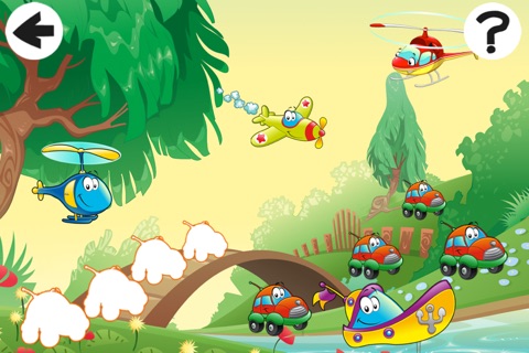 Animated Air-plane and Car-s Game-s: Tricky Sort-ing For Kids and baby screenshot 2