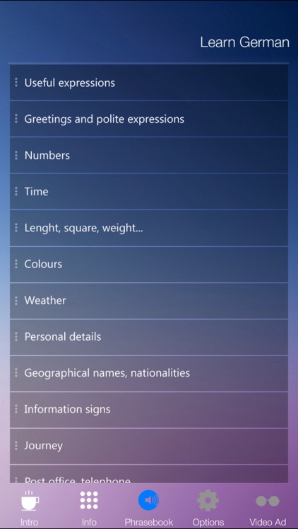 Learn GERMAN Fast and Easy - Learn to Speak German Language Audio Phrasebook and Dictionary App for Beginners