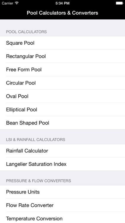 Pool Volume & Size