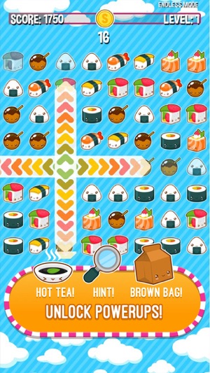 Kawaii Sushi Monster Busters - Line Match puzzle game(圖2)-速報App