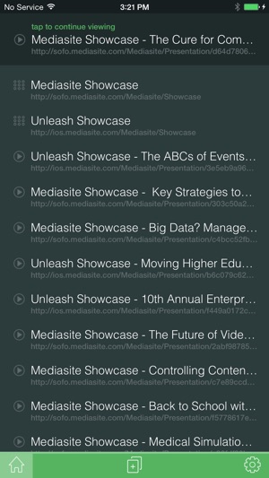 Mediasite Mobile App