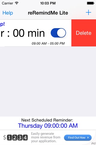 reRemindMe Lite screenshot 2