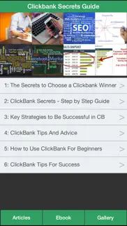 clickbank secrets guide - how to get more traffic on clickbank ! iphone screenshot 1