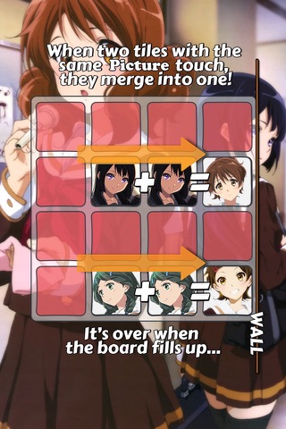 2048 PUZZLE " Hibike! Euphonium " Edition Anime Logic Game Character.s screenshot 2