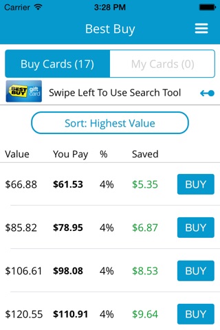 SaveYa - Buy & Sell Discount Gift Cards screenshot 2