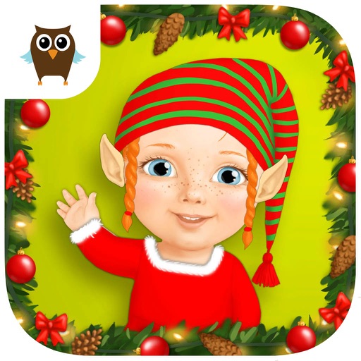 Sweet Baby Girl Christmas Fun and Santa Gifts - No Ads