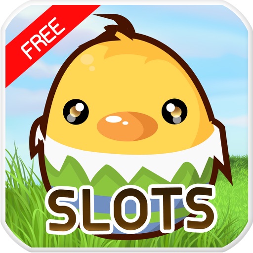 Happy Bunny with Cute Easter Eggs SLOTS FREE iOS App