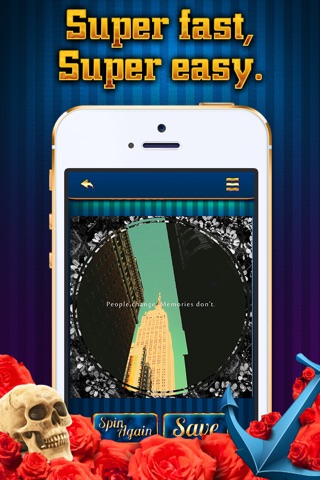 Pic Spin - Easily apply random layers to superimpose yr picz faster with this quirky slot machine ajust tool. screenshot 4