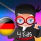 Professor Ninja German is a revolutionary app for foreign language learning