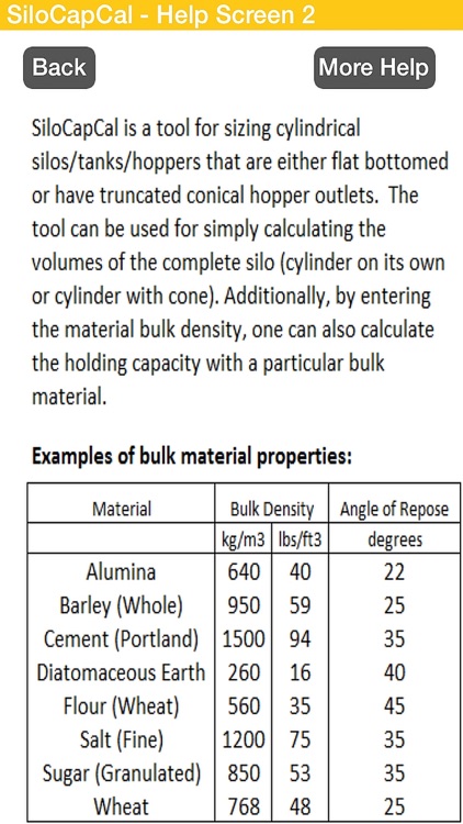 SiloCapCal - Silo Capacity Calculator screenshot-3