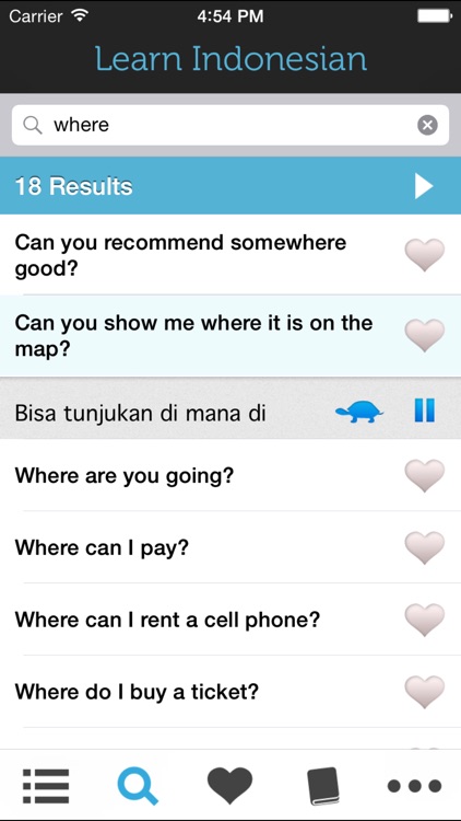 Learn Indonesian HD - Phrasebook for Travel in Indonesia, Bali, Java, Sumatra, Lombok and the Gili Island screenshot-3