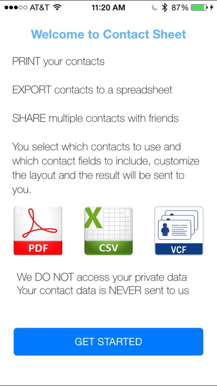 Contact Sheet