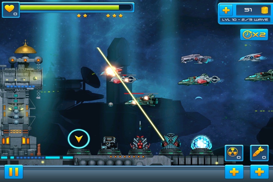 Sci-Fi Space Defense : Alien war game screenshot 2