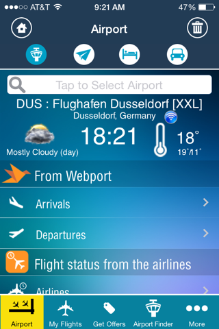 Dusseldorf Airport DUS + Radar screenshot 2