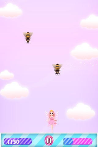 Flying Princess Fairy Escape - Killer Bees Avoiding Rush screenshot 3