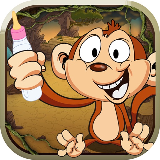 Cute Baby Monkey Can't Swing PAID - Crazy Animal Jungle Adventure icon
