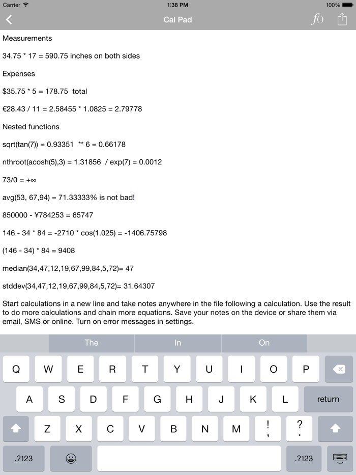 Cal Pad Folio - Calculator  Notepad in one app