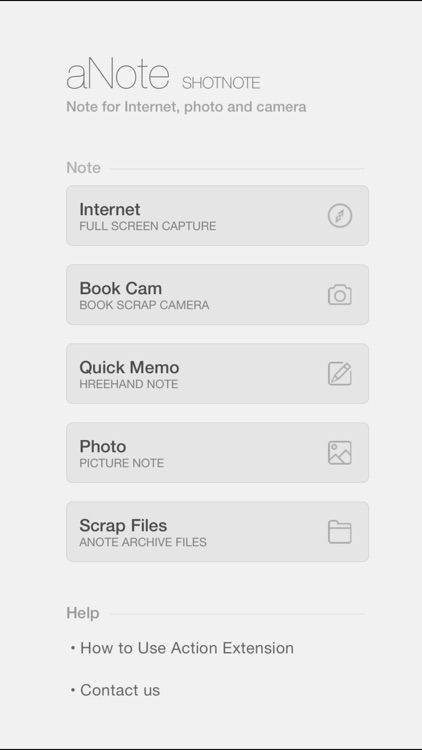 aNote - Screenshot note