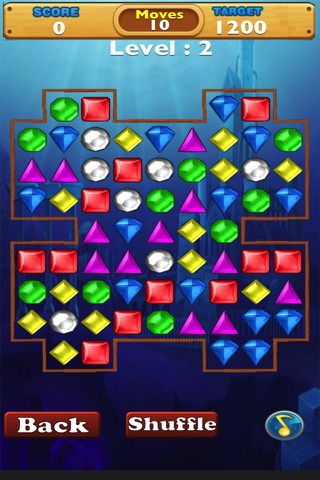 Diamond mania -The best match 3 puzzel game for kids and family screenshot 2
