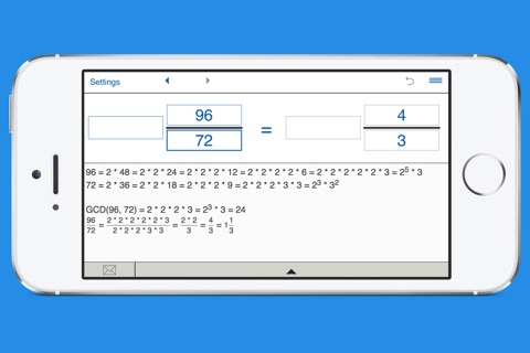 Simplify fractions - reducing fraction calculator screenshot 4