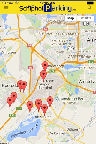 Schiphol Parking screenshot 3