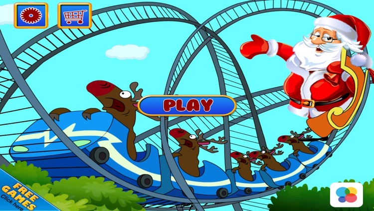A Santa Roller Coaster Frenzy FREE - Downhill Christmas Rollercoaster Game
