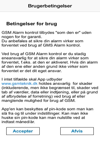 GSM-Alarm Kontrol screenshot 3