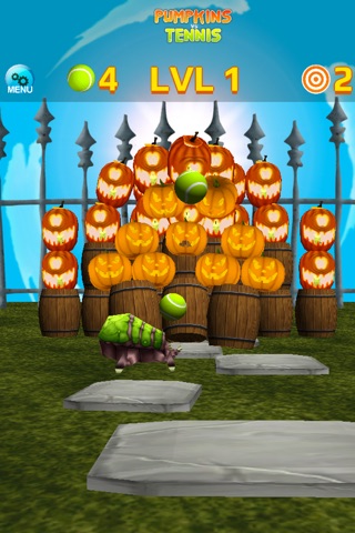 Pumpkin vs Tennis - Halloween Game screenshot 3