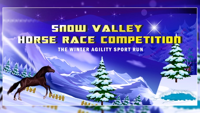 Snow Valley Horse Race Competition : The