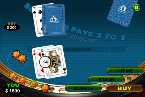 Blackjack 21 Free - The Ultimate Training and Card Betting Casino Platform screenshot 3
