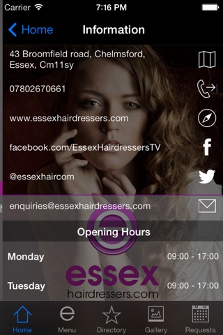 Essexhairdressers.com screenshot 3