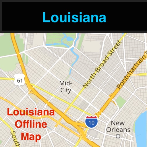 Louisiana/New Orleans Offline Map with Real Time Traffic Cameras Pro