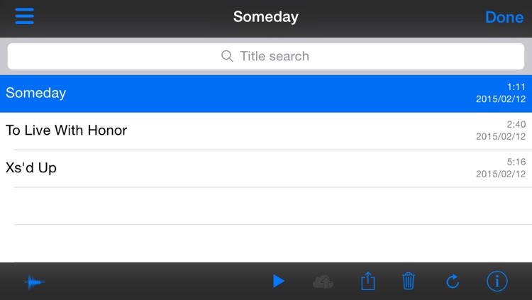 Cloud Audio Recorder for MOTIF XF screenshot-3