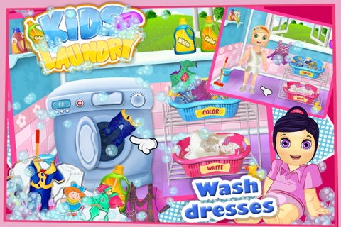 Baby Clothes Kids Laundry Time - Washing & Dry Cleaning Mommy’s Little Helper screenshot 3
