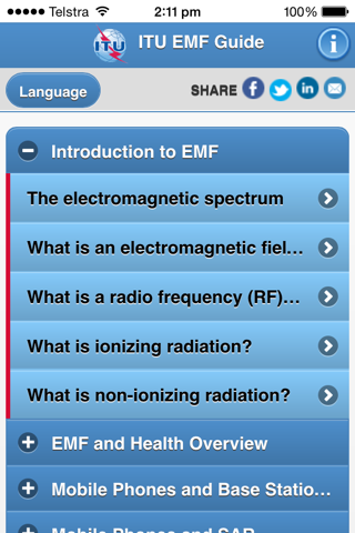 ITU EMF Guide screenshot 3