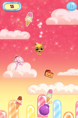 Kitty in Candyland Jump & Tilt - Cute Jumping Cat Platform Crush Game screenshot 4