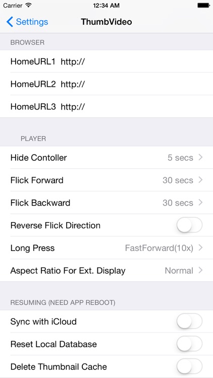ThumbVideo, One-hand optimized video player. screenshot-4