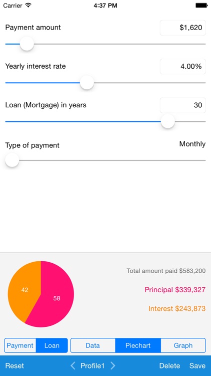 Loan Calculator - Quick Estimate of Your Loan and Mortgage: Principal, Interest and Loan Balance screenshot-3