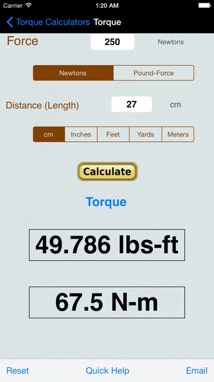 Torque Calculator & Units Converter screenshot-3