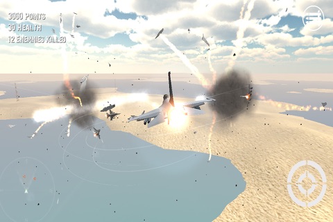 3D Jet Air Strike Combat Fighter Mission F16 3D : Delta Force 2015 HD screenshot 2