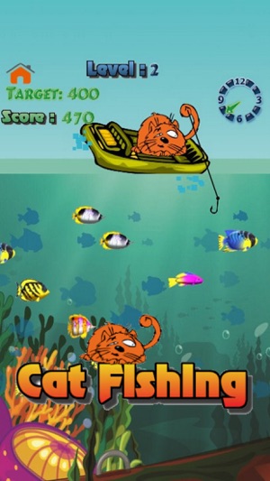 Cat Fishing - Cute Cat Free Game for Kids(圖1)-速報App