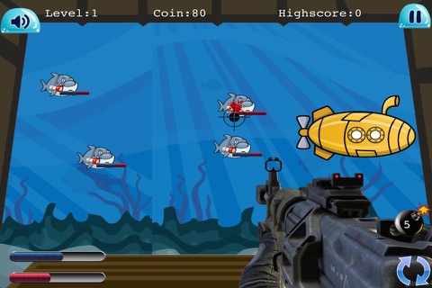 A Mutant Shark Shooting Revenge Challenge - Underwater Submarine Target Attack Invasion screenshot 2