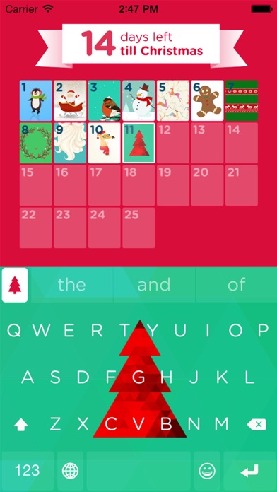 How to cancel & delete Christmas Keyboard - Countdown to Xmas from iphone & ipad 1