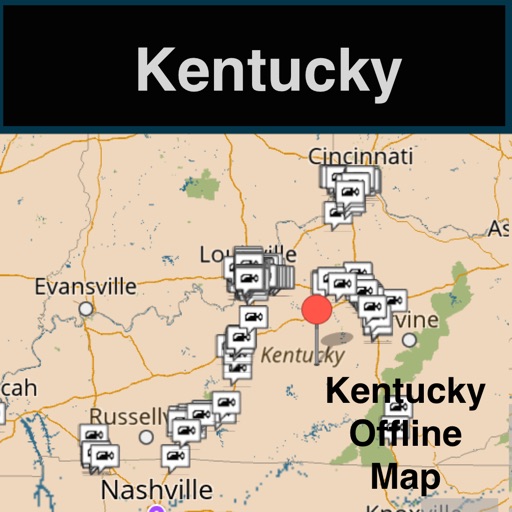 Kentucky Offline Map with Real Time Traffic Cameras icon