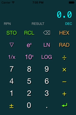 RPN HexCalc screenshot 4