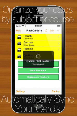 FlashCards++ screenshot 2