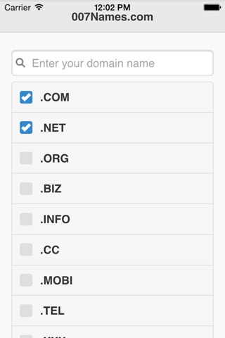 007Names Mobile screenshot 2