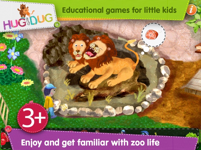 Zoo Explorer -  HugDug animals activity game for little kids(圖1)-速報App